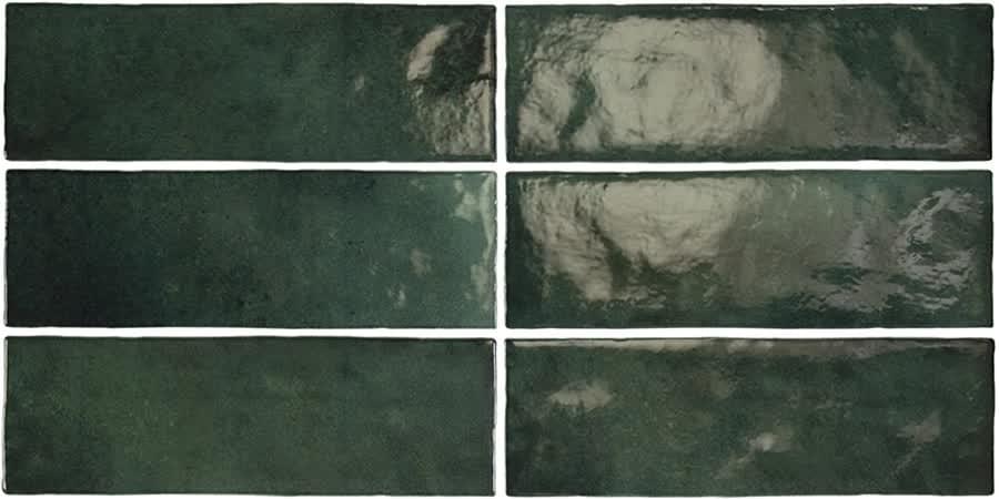 Плитка настенная Equipe Artisan Moss Green 6.5x20 глянцевая