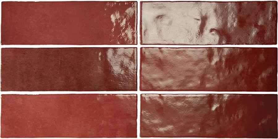 Плитка настенная Equipe Artisan Burgundy 6.5x20 глянцевая